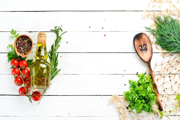 Przygotowywane składniki na stole